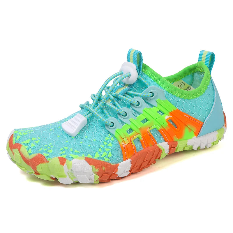Water Shoes Kids Summer Beach Five Fingers Barefoot Swimming Aqua Shoes Colorful Seaside River Slippers Children Sneakers New