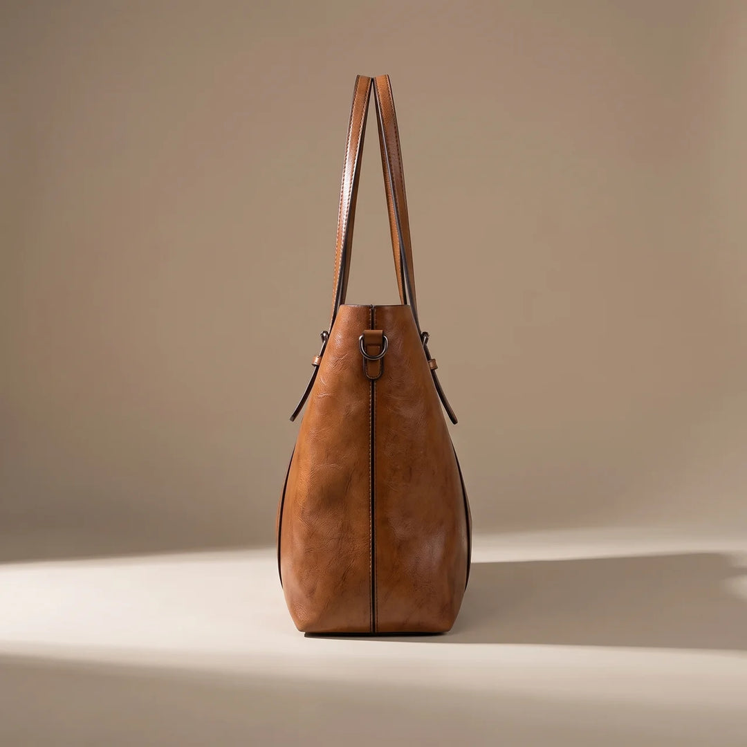 Sofia | Timeless Oiled Leather Tote for Women