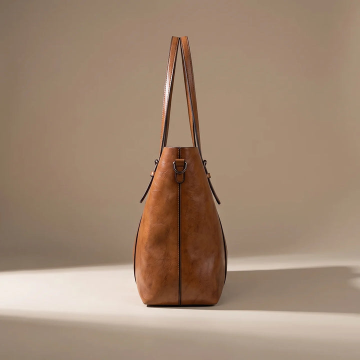 Sofia | Timeless Oiled Leather Tote for Women