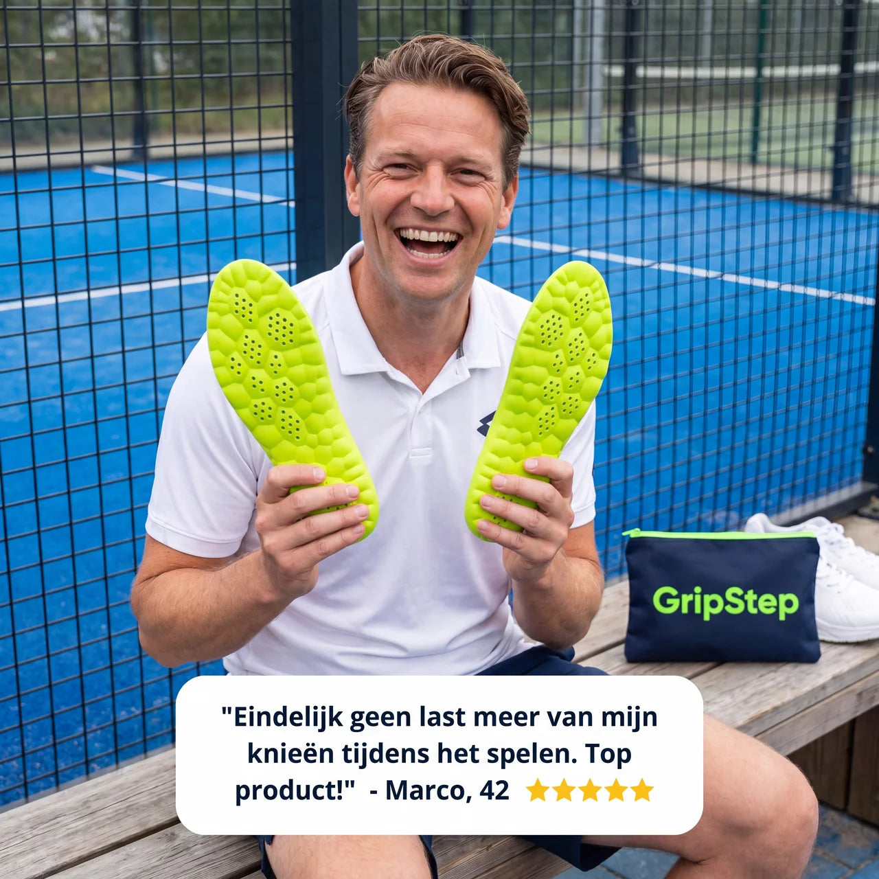 Padel GripStep™ Inlegzolen